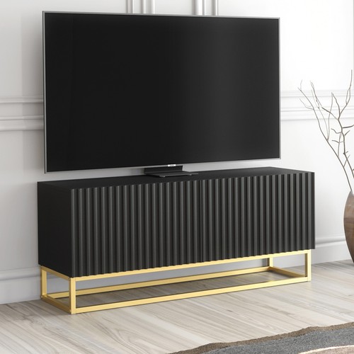 Stand cabinet fluted black - stand,