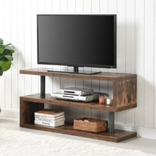 Miami Wooden S Shape TV Stand